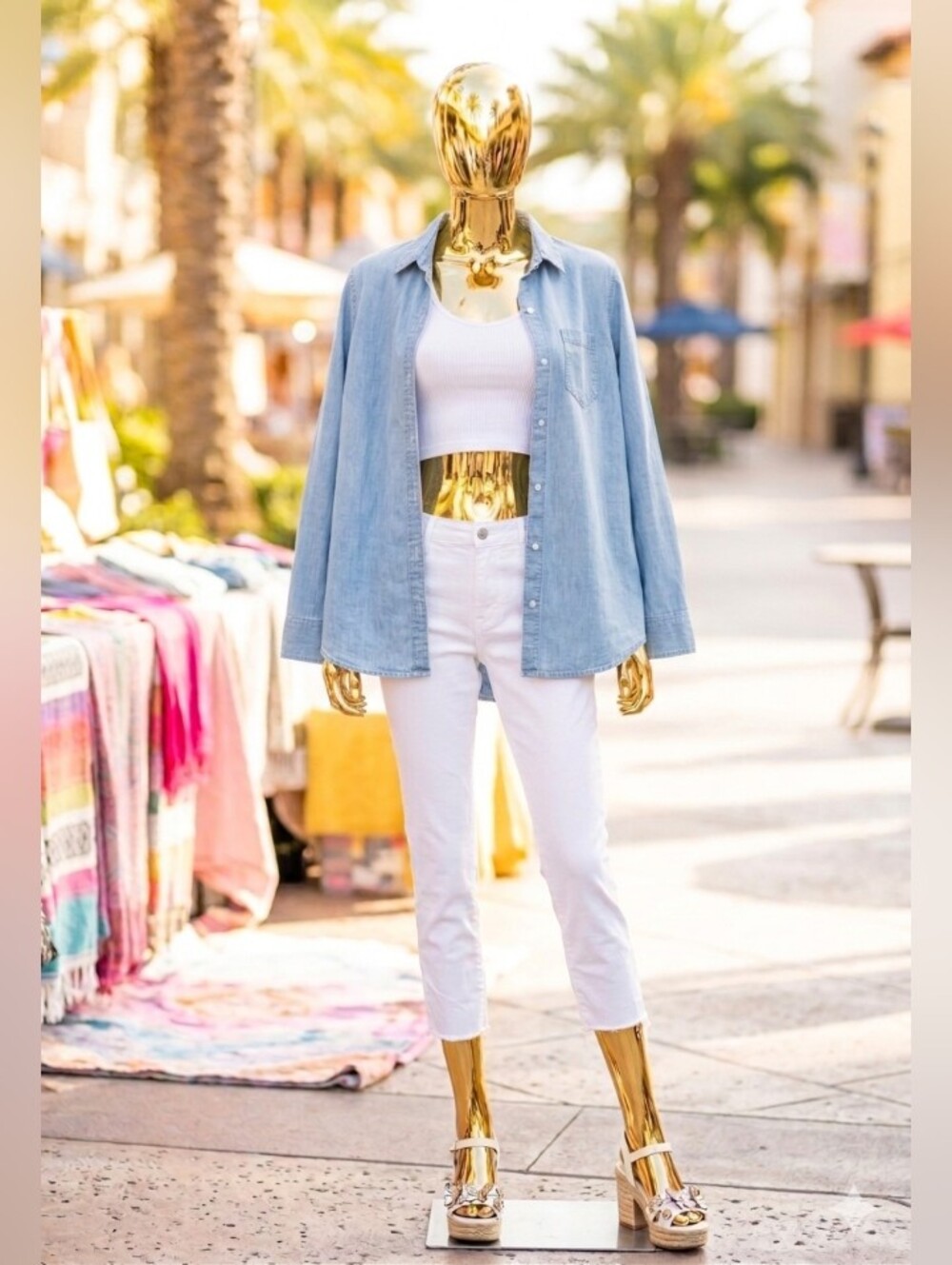 Women's GAP Oversized All Denim Button Up Blouse 💙